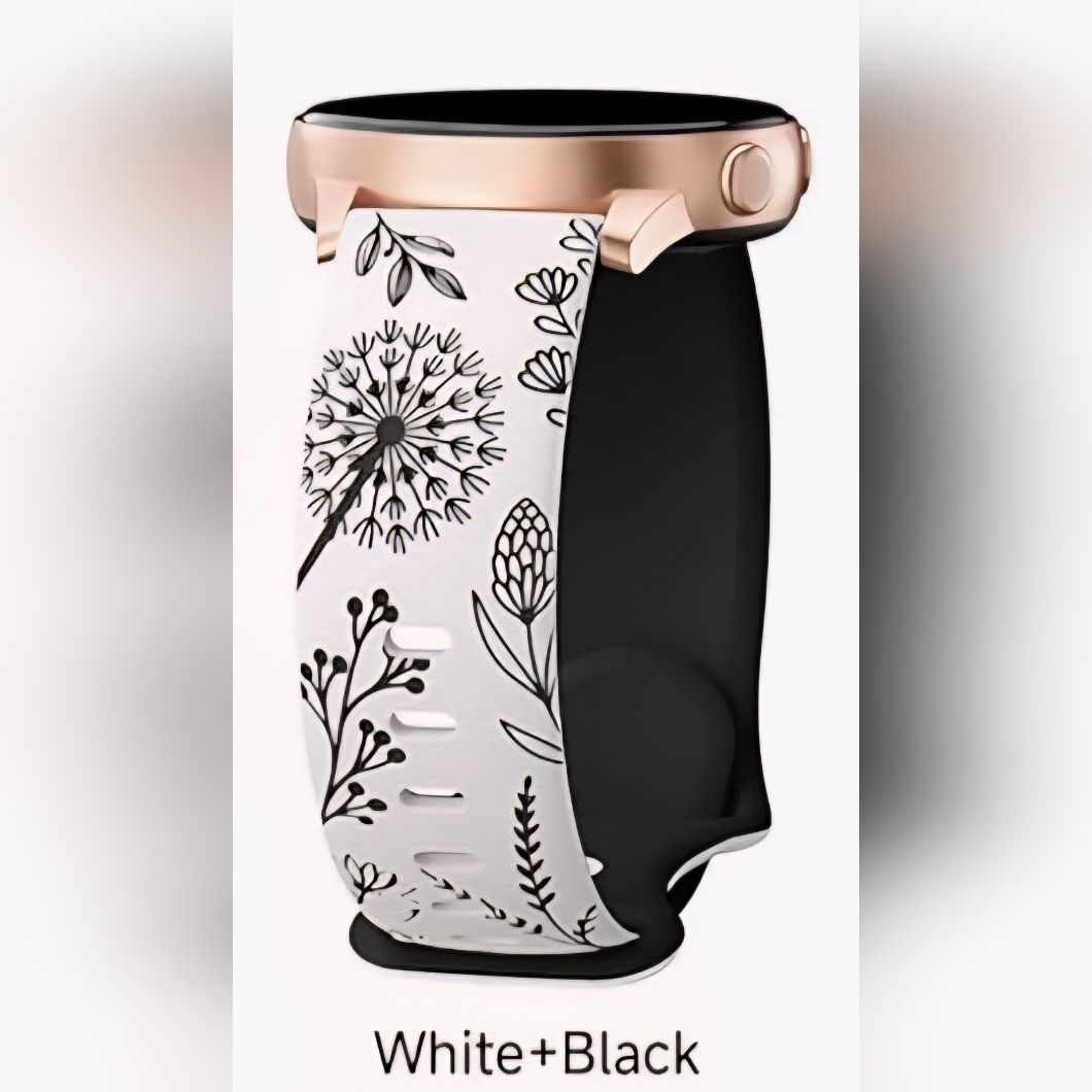 Dandilion Black And White Replacement Band 20mm